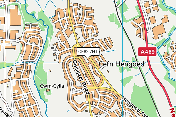 CF82 7HT map - OS VectorMap District (Ordnance Survey) CF82 7HT map - OS VectorMap District (Ordnance Survey)