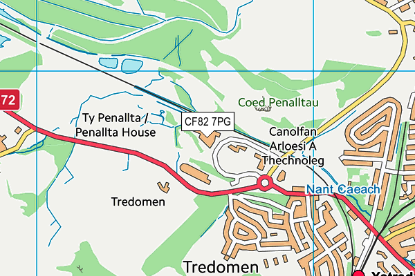 CF82 7PG map - OS VectorMap District (Ordnance Survey) CF82 7PG map - OS VectorMap District (Ordnance Survey)
