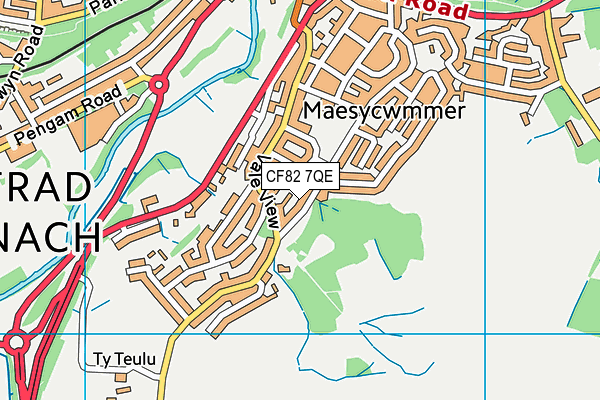 CF82 7QE map - OS VectorMap District (Ordnance Survey) CF82 7QE map - OS VectorMap District (Ordnance Survey)