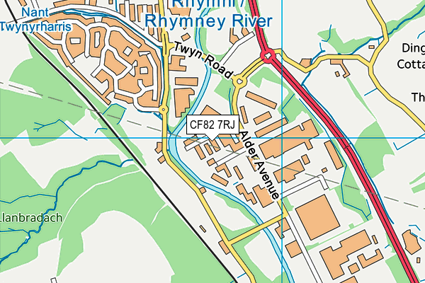 CF82 7RJ map - OS VectorMap District (Ordnance Survey) CF82 7RJ map - OS VectorMap District (Ordnance Survey)