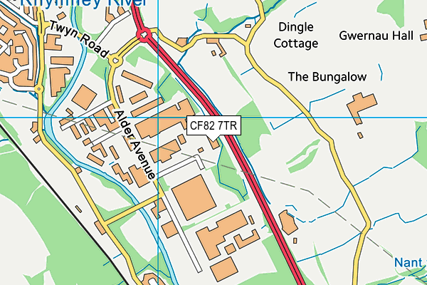 CF82 7TR map - OS VectorMap District (Ordnance Survey) CF82 7TR map - OS VectorMap District (Ordnance Survey)