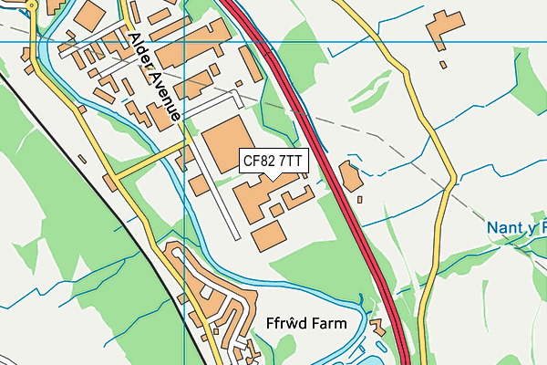 CF82 7TT map - OS VectorMap District (Ordnance Survey) CF82 7TT map - OS VectorMap District (Ordnance Survey)