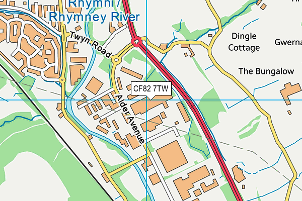 CF82 7TW map - OS VectorMap District (Ordnance Survey) CF82 7TW map - OS VectorMap District (Ordnance Survey)