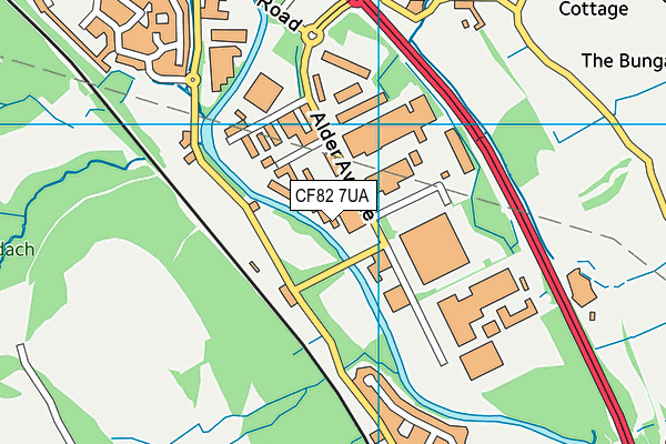 CF82 7UA map - OS VectorMap District (Ordnance Survey) CF82 7UA map - OS VectorMap District (Ordnance Survey)