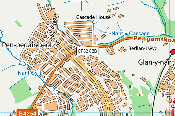 CF82 8BB map - OS VectorMap District (Ordnance Survey) CF82 8BB map - OS VectorMap District (Ordnance Survey)