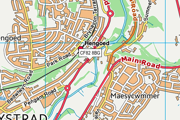CF82 8BG map - OS VectorMap District (Ordnance Survey) CF82 8BG map - OS VectorMap District (Ordnance Survey)