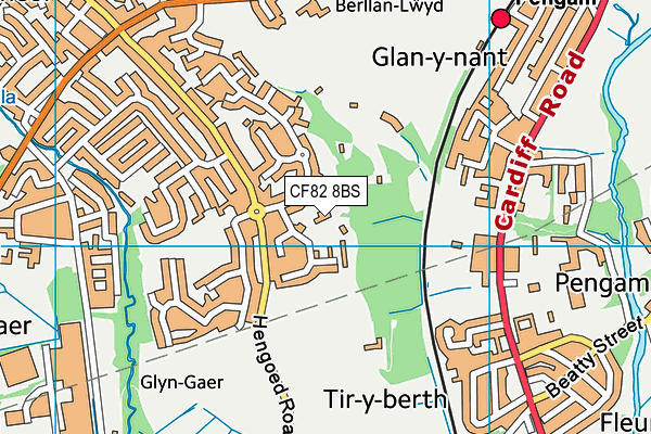 CF82 8BS map - OS VectorMap District (Ordnance Survey) CF82 8BS map - OS VectorMap District (Ordnance Survey)