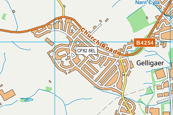 CF82 8EL map - OS VectorMap District (Ordnance Survey) CF82 8EL map - OS VectorMap District (Ordnance Survey)