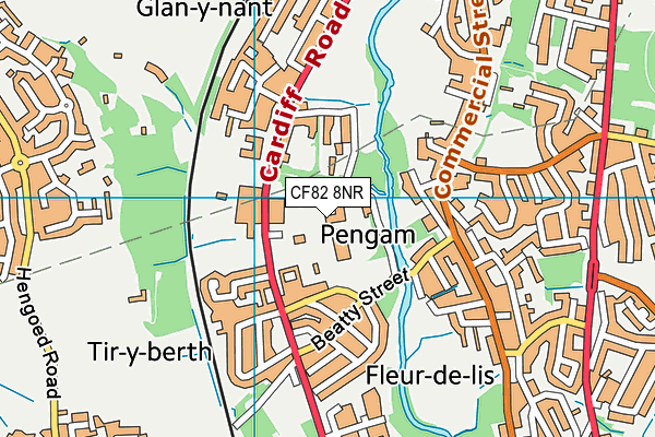 CF82 8NR map - OS VectorMap District (Ordnance Survey) CF82 8NR map - OS VectorMap District (Ordnance Survey)