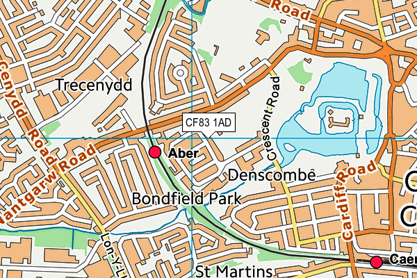 CF83 1AD map - OS VectorMap District (Ordnance Survey) CF83 1AD map - OS VectorMap District (Ordnance Survey)
