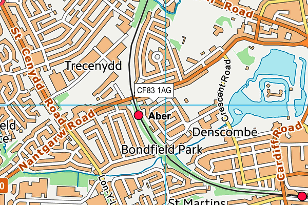 CF83 1AG map - OS VectorMap District (Ordnance Survey) CF83 1AG map - OS VectorMap District (Ordnance Survey)
