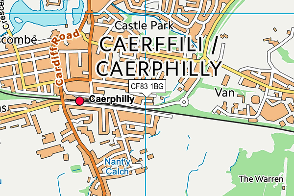 CF83 1BG map - OS VectorMap District (Ordnance Survey) CF83 1BG map - OS VectorMap District (Ordnance Survey)
