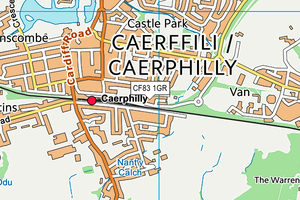 CF83 1GR map - OS VectorMap District (Ordnance Survey) CF83 1GR map - OS VectorMap District (Ordnance Survey)