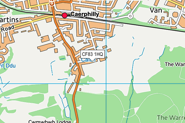 CF83 1HQ map - OS VectorMap District (Ordnance Survey) CF83 1HQ map - OS VectorMap District (Ordnance Survey)
