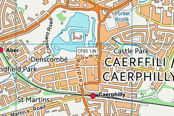 CF83 1JN map - OS VectorMap District (Ordnance Survey) CF83 1JN map - OS VectorMap District (Ordnance Survey)