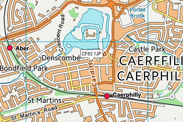 CF83 1JP map - OS VectorMap District (Ordnance Survey) CF83 1JP map - OS VectorMap District (Ordnance Survey)