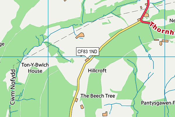 CF83 1ND map - OS VectorMap District (Ordnance Survey) CF83 1ND map - OS VectorMap District (Ordnance Survey)