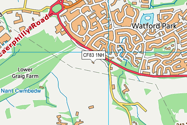 CF83 1NH map - OS VectorMap District (Ordnance Survey) CF83 1NH map - OS VectorMap District (Ordnance Survey)