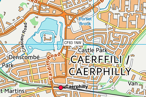 CF83 1NW map - OS VectorMap District (Ordnance Survey) CF83 1NW map - OS VectorMap District (Ordnance Survey)