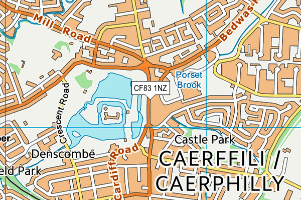 CF83 1NZ map - OS VectorMap District (Ordnance Survey) CF83 1NZ map - OS VectorMap District (Ordnance Survey)