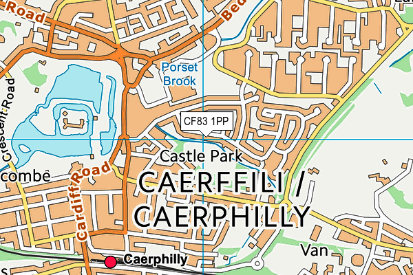 CF83 1PP map - OS VectorMap District (Ordnance Survey) CF83 1PP map - OS VectorMap District (Ordnance Survey)