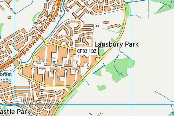 CF83 1QZ map - OS VectorMap District (Ordnance Survey) CF83 1QZ map - OS VectorMap District (Ordnance Survey)