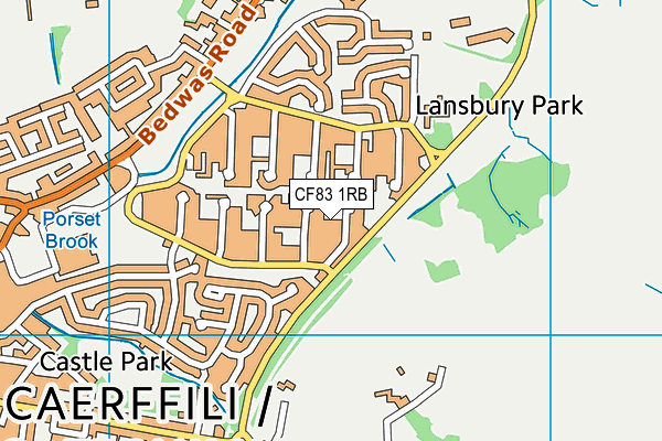 CF83 1RB map - OS VectorMap District (Ordnance Survey) CF83 1RB map - OS VectorMap District (Ordnance Survey)