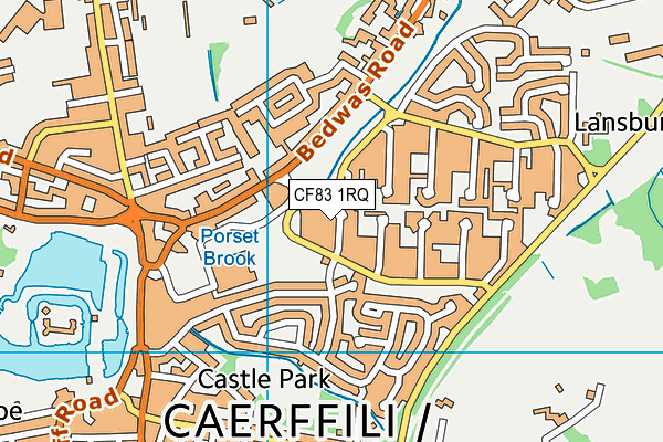 CF83 1RQ map - OS VectorMap District (Ordnance Survey) CF83 1RQ map - OS VectorMap District (Ordnance Survey)