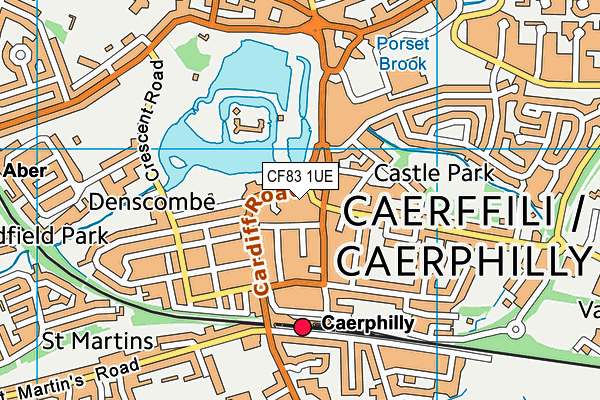 CF83 1UE map - OS VectorMap District (Ordnance Survey) CF83 1UE map - OS VectorMap District (Ordnance Survey)