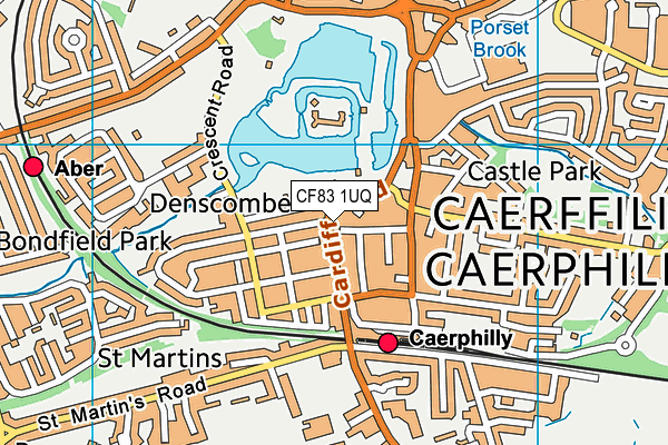 CF83 1UQ map - OS VectorMap District (Ordnance Survey) CF83 1UQ map - OS VectorMap District (Ordnance Survey)