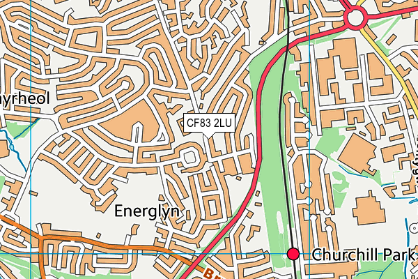 CF83 2LU map - OS VectorMap District (Ordnance Survey) CF83 2LU map - OS VectorMap District (Ordnance Survey)