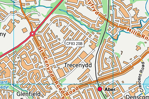CF83 2SB map - OS VectorMap District (Ordnance Survey) CF83 2SB map - OS VectorMap District (Ordnance Survey)