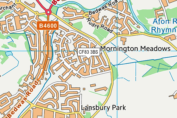 CF83 3BS map - OS VectorMap District (Ordnance Survey) CF83 3BS map - OS VectorMap District (Ordnance Survey)