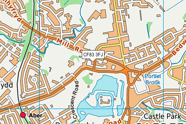 CF83 3FJ map - OS VectorMap District (Ordnance Survey) CF83 3FJ map - OS VectorMap District (Ordnance Survey)