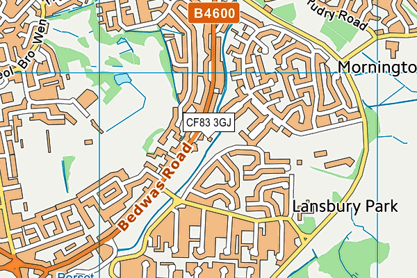 CF83 3GJ map - OS VectorMap District (Ordnance Survey) CF83 3GJ map - OS VectorMap District (Ordnance Survey)
