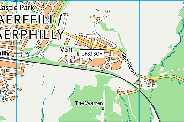 CF83 3GR map - OS VectorMap District (Ordnance Survey) CF83 3GR map - OS VectorMap District (Ordnance Survey)