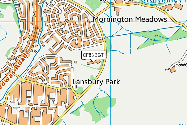 CF83 3GT map - OS VectorMap District (Ordnance Survey) CF83 3GT map - OS VectorMap District (Ordnance Survey)