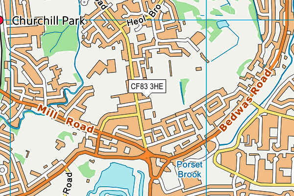 CF83 3HE map - OS VectorMap District (Ordnance Survey) CF83 3HE map - OS VectorMap District (Ordnance Survey)