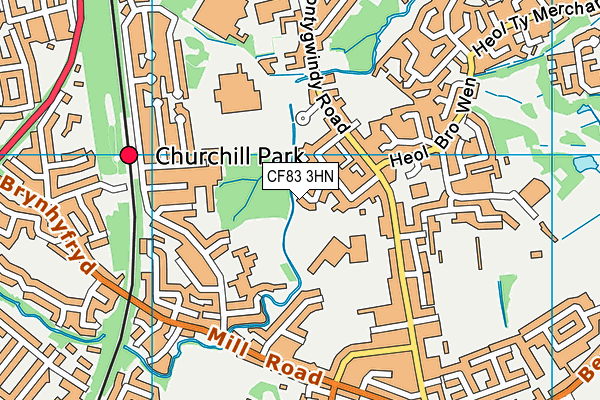CF83 3HN map - OS VectorMap District (Ordnance Survey) CF83 3HN map - OS VectorMap District (Ordnance Survey)