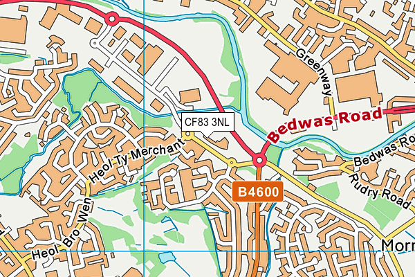 CF83 3NL map - OS VectorMap District (Ordnance Survey) CF83 3NL map - OS VectorMap District (Ordnance Survey)