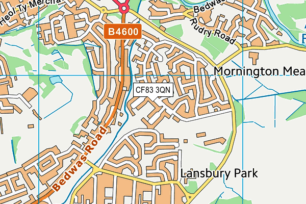 CF83 3QN map - OS VectorMap District (Ordnance Survey) CF83 3QN map - OS VectorMap District (Ordnance Survey)