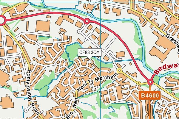 CF83 3QY map - OS VectorMap District (Ordnance Survey) CF83 3QY map - OS VectorMap District (Ordnance Survey)