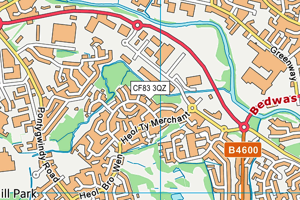 CF83 3QZ map - OS VectorMap District (Ordnance Survey) CF83 3QZ map - OS VectorMap District (Ordnance Survey)