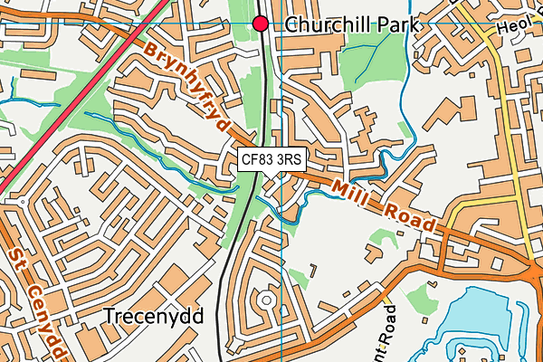 CF83 3RS map - OS VectorMap District (Ordnance Survey) CF83 3RS map - OS VectorMap District (Ordnance Survey)