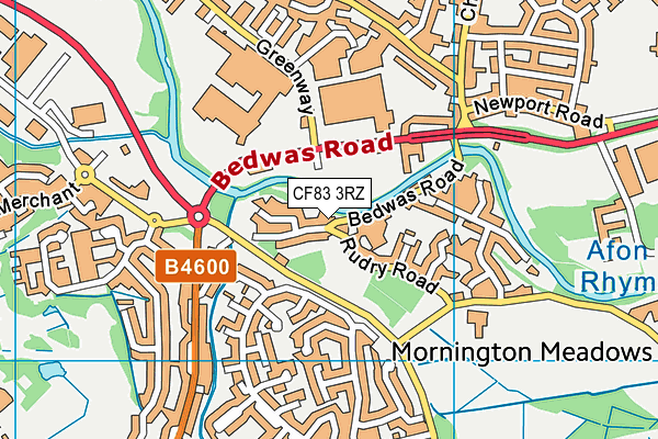 CF83 3RZ map - OS VectorMap District (Ordnance Survey) CF83 3RZ map - OS VectorMap District (Ordnance Survey)