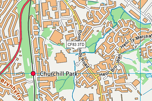 CF83 3TD map - OS VectorMap District (Ordnance Survey) CF83 3TD map - OS VectorMap District (Ordnance Survey)