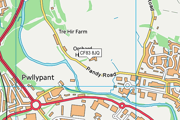 CF83 8JQ map - OS VectorMap District (Ordnance Survey) CF83 8JQ map - OS VectorMap District (Ordnance Survey)