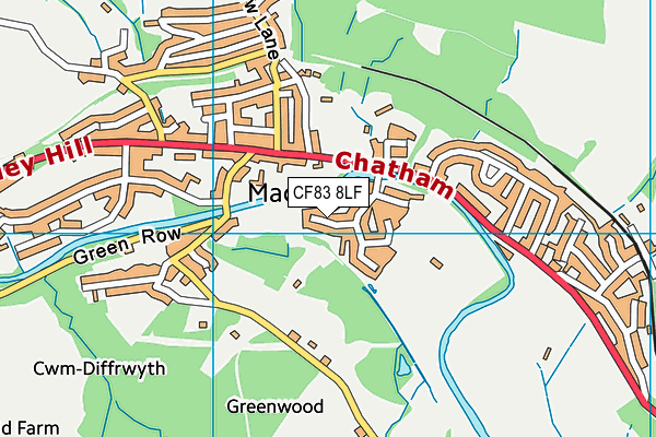 CF83 8LF map - OS VectorMap District (Ordnance Survey) CF83 8LF map - OS VectorMap District (Ordnance Survey)