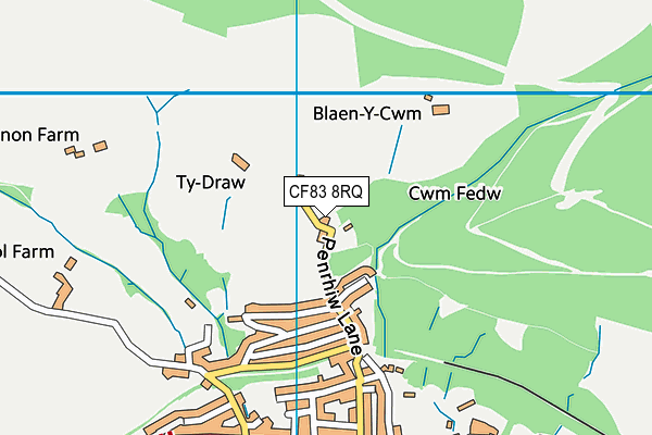 CF83 8RQ map - OS VectorMap District (Ordnance Survey) CF83 8RQ map - OS VectorMap District (Ordnance Survey)