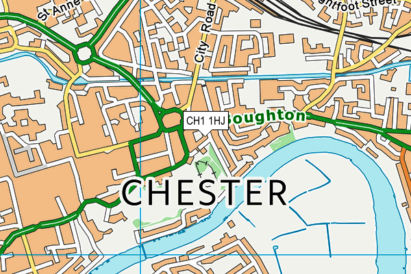 CH1 1HJ map - OS VectorMap District (Ordnance Survey) CH1 1HJ map - OS VectorMap District (Ordnance Survey)